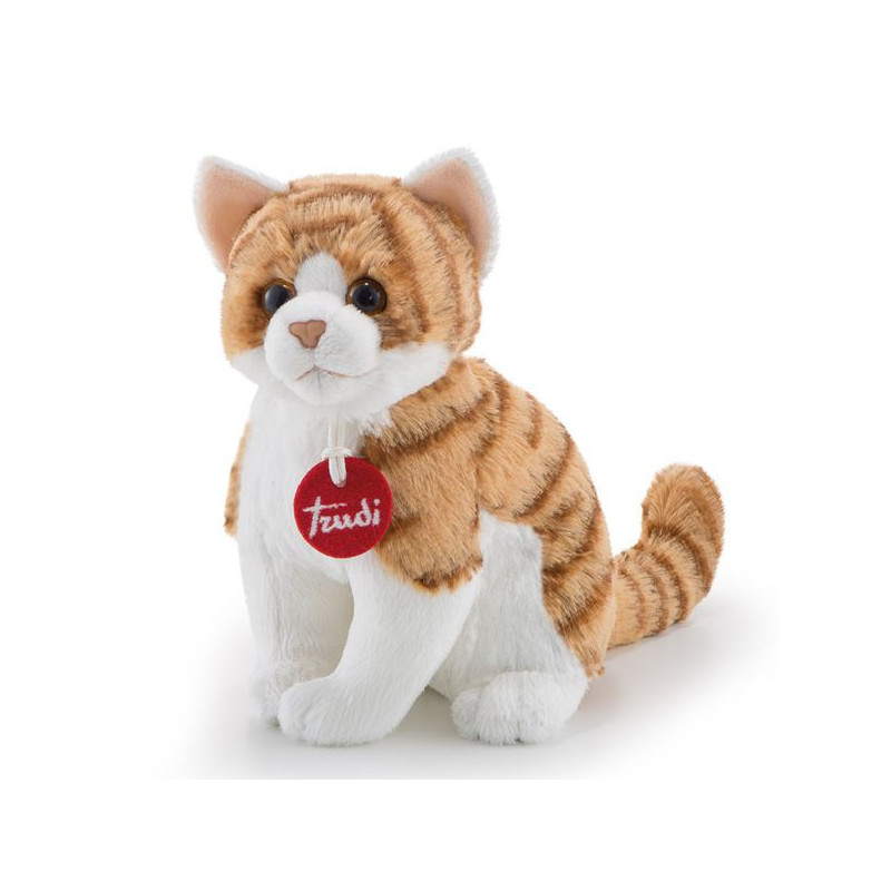 Imagen gato blanco y rojo talla xs 13x18x16cm