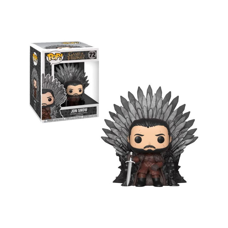 Imagen funko pop jon snow sitting on throne nº 72 juego d