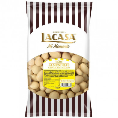 imagen 1 de lacasa almendras chocolate blanco 1kg