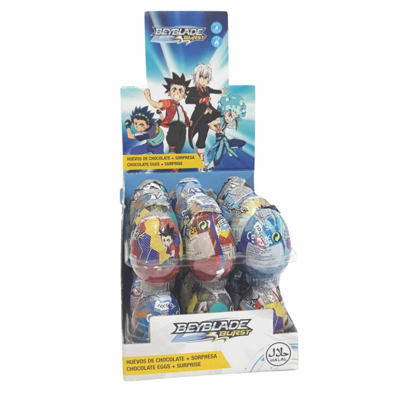 Imagen huevo chocolate beyblade 24u 20gr Imagen huevo chocolate beyblade 24u 20gr
