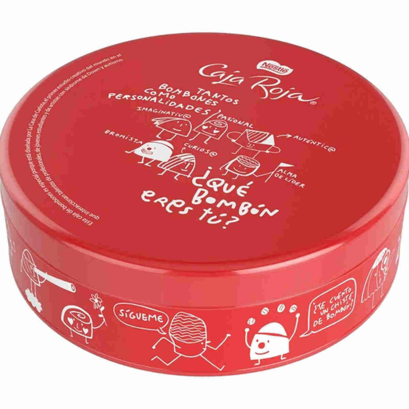Imagen lata bombonera 250grs caja roja nestle Imagen lata bombonera 250grs caja roja nestle