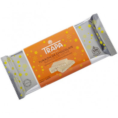 Imagen turron crujiente chocolate blanco 140grs trapa Imagen turron crujiente chocolate blanco 140grs trapa