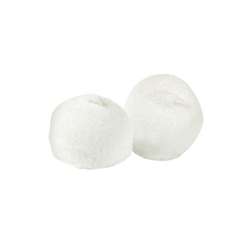Imagen bolas blancas masmelo bulgari 500grs 60 unidades Imagen bolas blancas masmelo bulgari 500grs 60 unidades