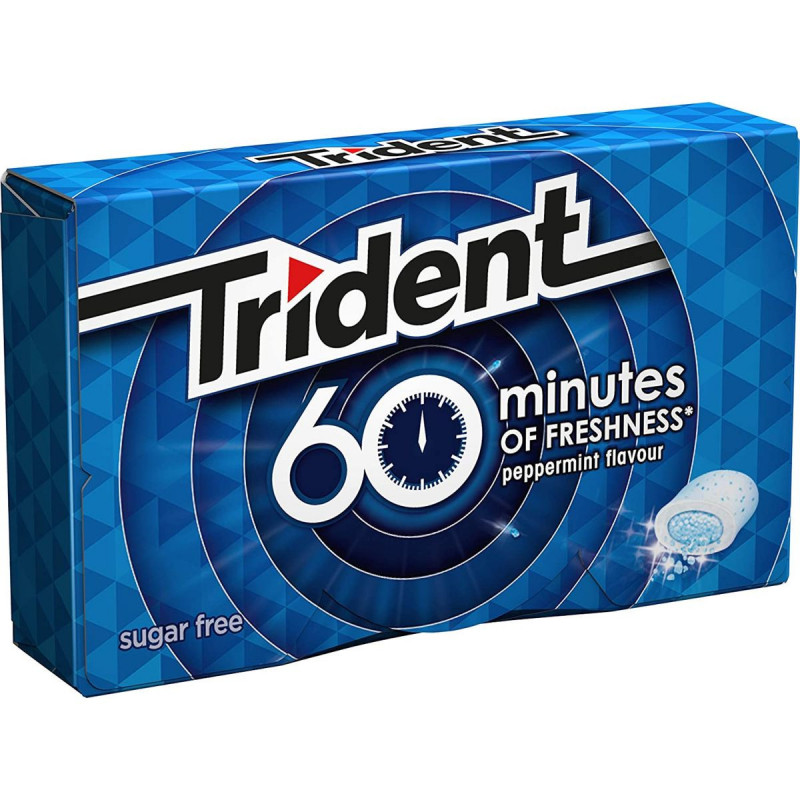 Imagen trident 60 minutes menta 16u