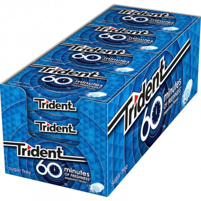 imagen 1 de trident 60 minutes menta 16u