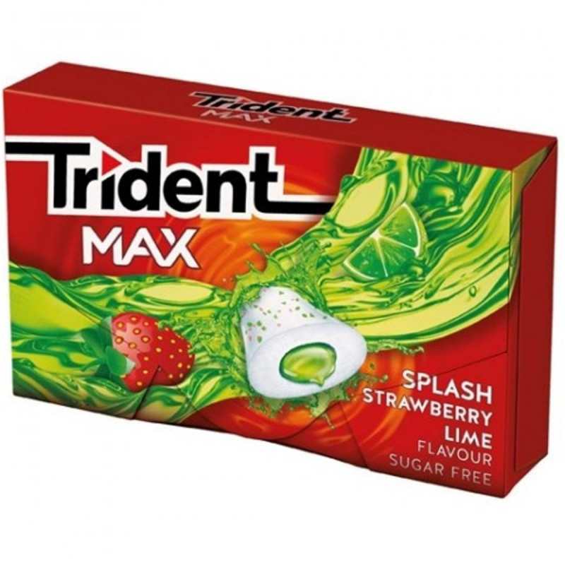 Imagen trident max strawberry 22gr 16u