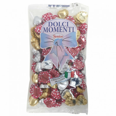 imagen 1 de corazones surtidos chocolate bolsa 1kg - 125 uni