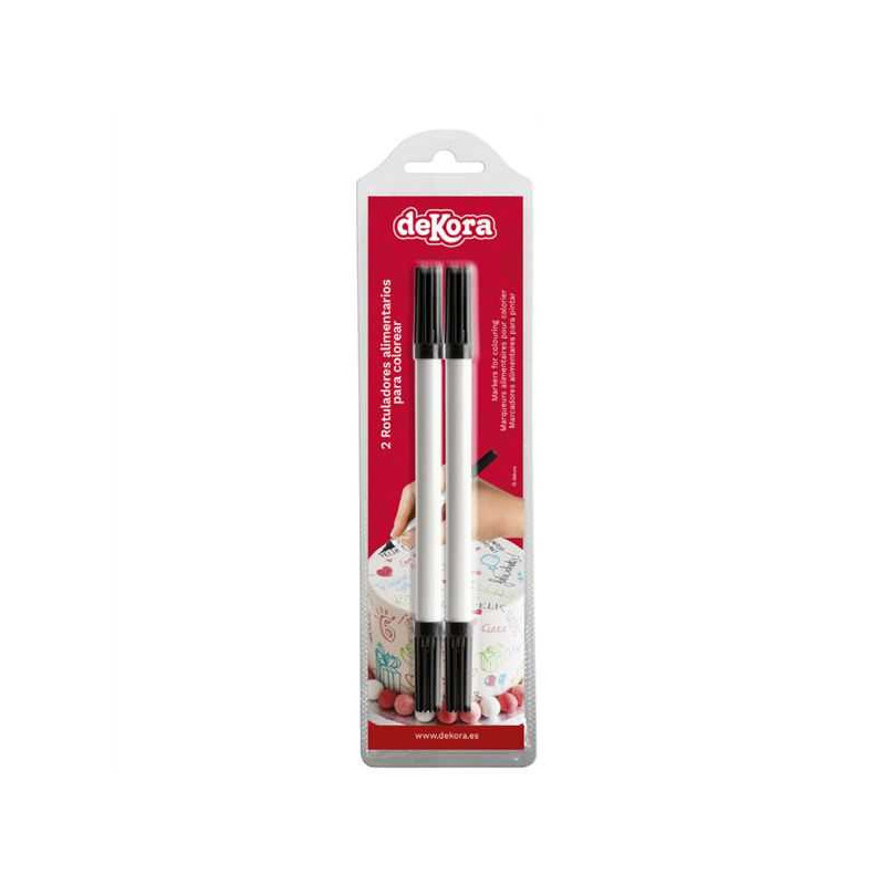 Imagen blister 2 rotuladores alimentarios