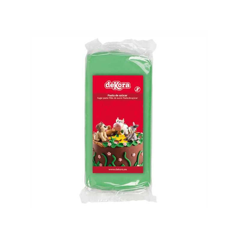 Imagen pasta azucar fondant verde 250grs