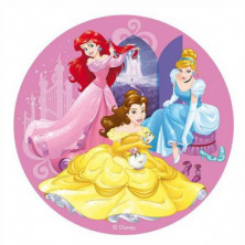 Imagen disco oblea princesas 20cm foil