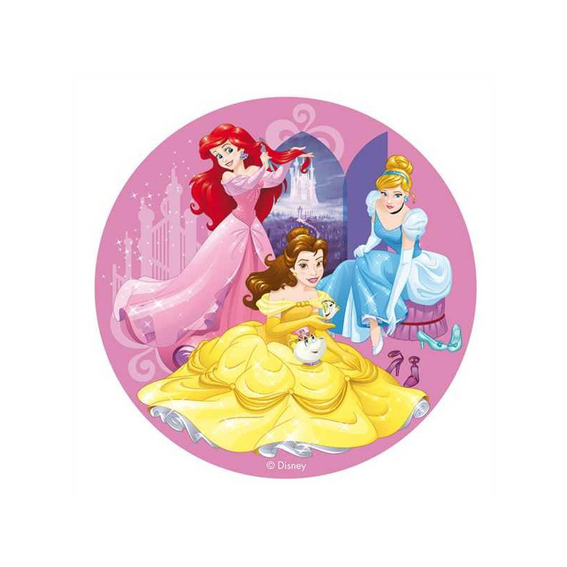 Decoração de bolo obreia de Aniversário Princesas Disney