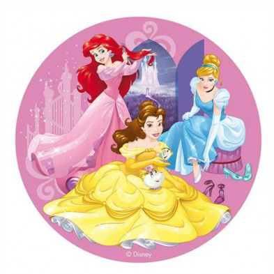 Imagen disco oblea princesas 20cm foil