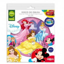 imagen 1 de disco oblea princesas 20cm foil