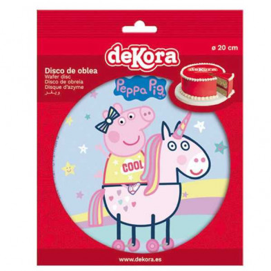 imagen 1 de disco oblea peppa pig  20cm