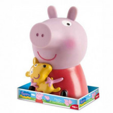 Imagen hucha peppa pig con piruletas 28grs