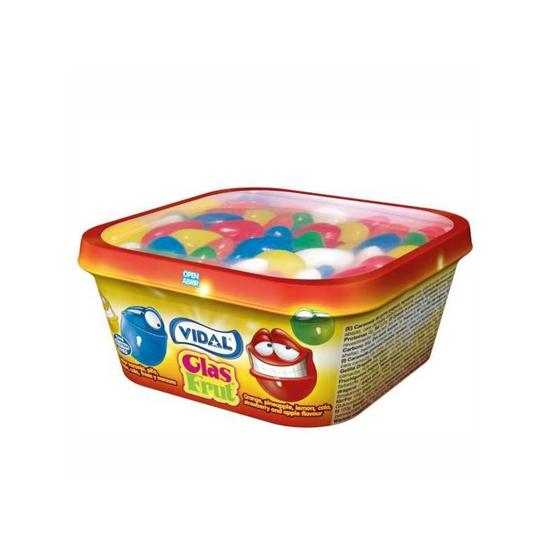 Imagen jelly beans tarrina 200grs glas fruit