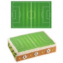 imagen 2 de oblea campo de fútbol 20x30cm