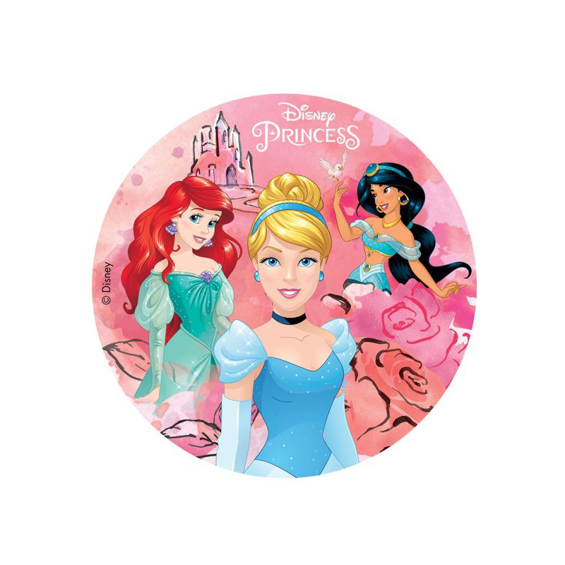 Imagen disco comestible princesas 20cm