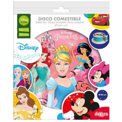 imagen 1 de disco comestible princesas 20cm