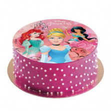 imagen 2 de disco comestible princesas 20cm