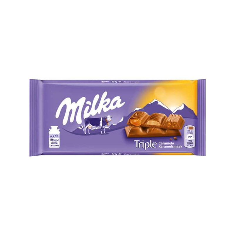 Imagen milka triple caramelo 90gr