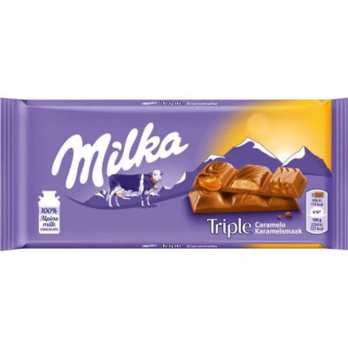 Imagen milka triple caramelo 90gr