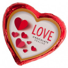 Imagen corazón chocolate praliné 25grs love