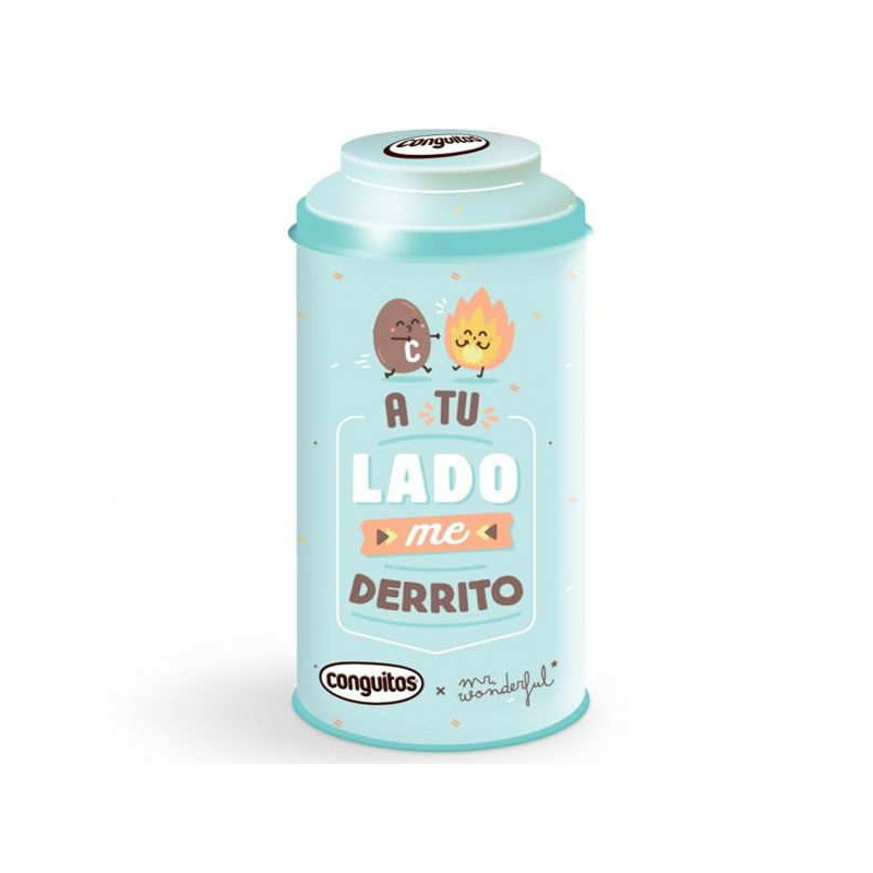 Imagen conguito lata mr.wonderfull 90grs azul