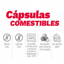 imagen 3 de cápsulas de oblea comestibles marron 50 unidades