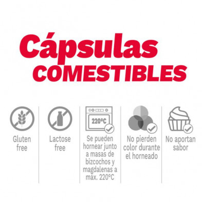 imagen 3 de cápsulas de oblea comestibles marron 50 unidades