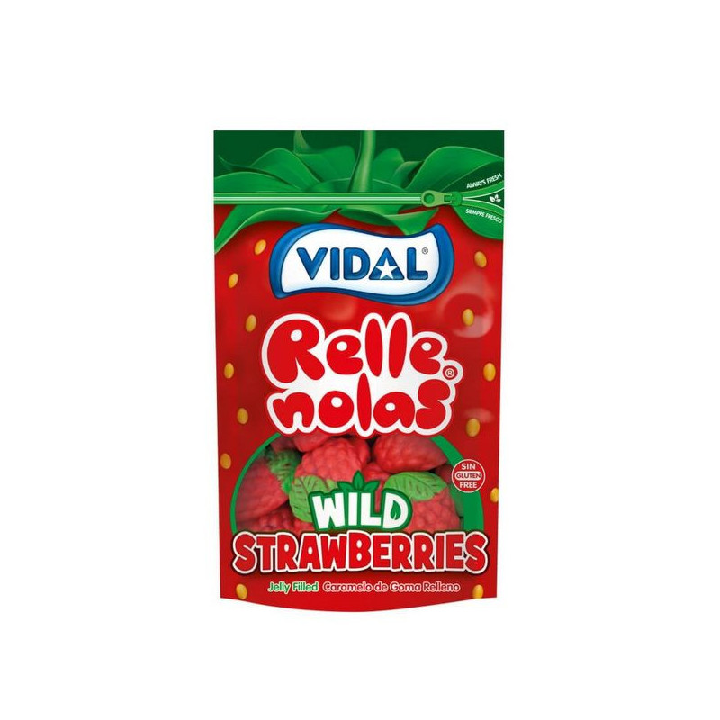 Imagen fresas silvestres rellenolas doypack 180grs