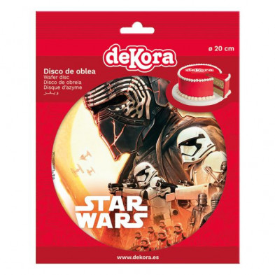 imagen 1 de disco oblea tarta star wars 20cm