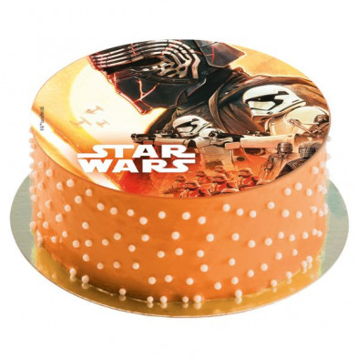 imagen 2 de disco oblea tarta star wars 20cm