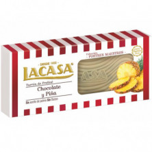 Imagen turrón de chocolate y piña 225grs