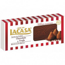 Imagen turrón de chocolate y trufa 225grs