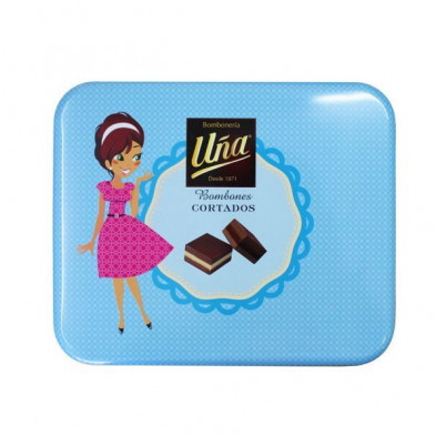 Imagen lata bombón cortados uña 192grs azul