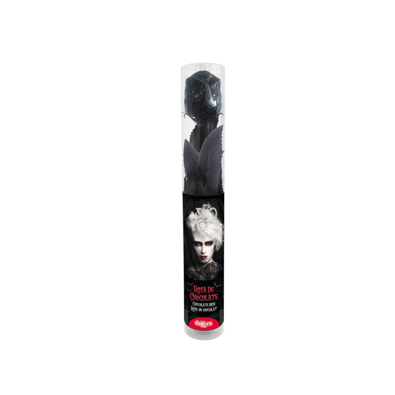 Imagen rosa negra de chocolate 20grs