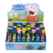 Imagen paraguas chocolate con leche peppa pig 40 unidades