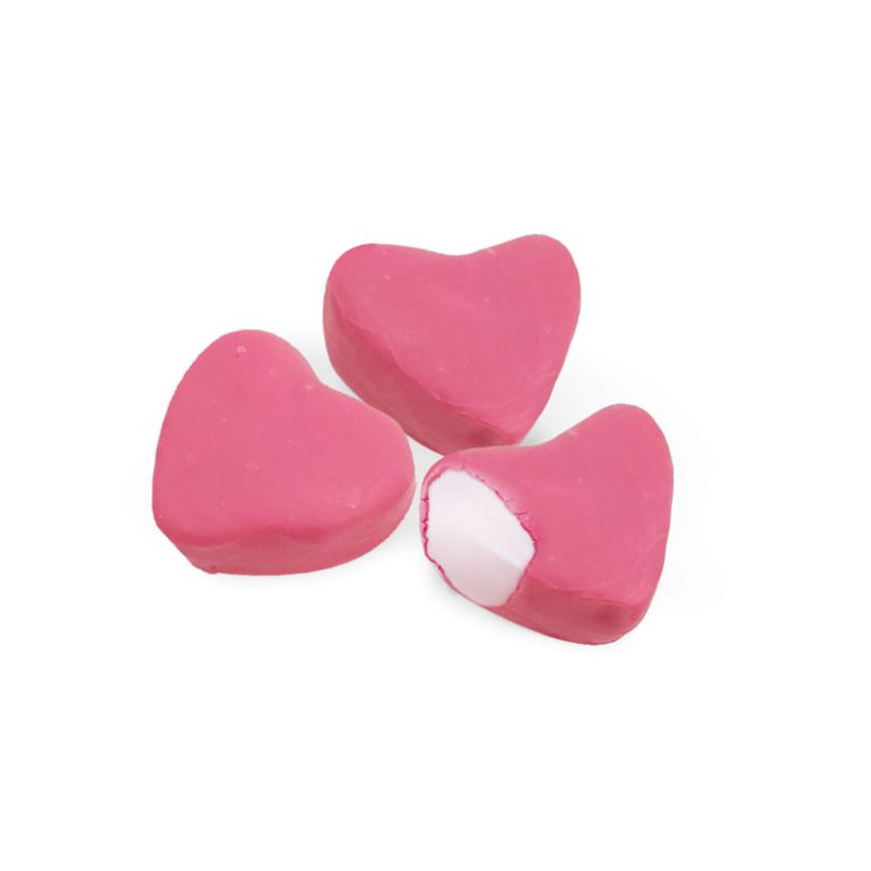 Imagen corazones de nube recubiertos de chocolate 40grs Imagen corazones de nube recubiertos de chocolate 40grs