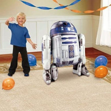 imagen 2 de globos formas star wars r2d2