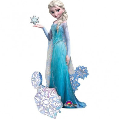 Balões em forma de Elsa Frozen  Decoração temática Frozen 