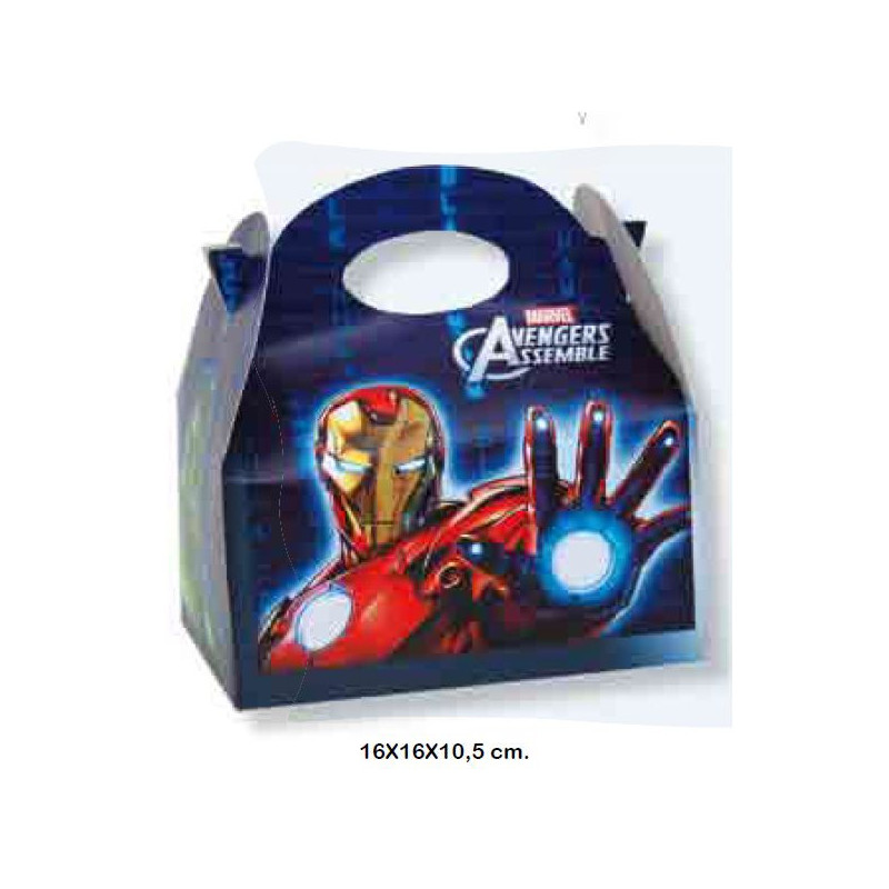 Imagen estuche asa avengers 16x16x10cm