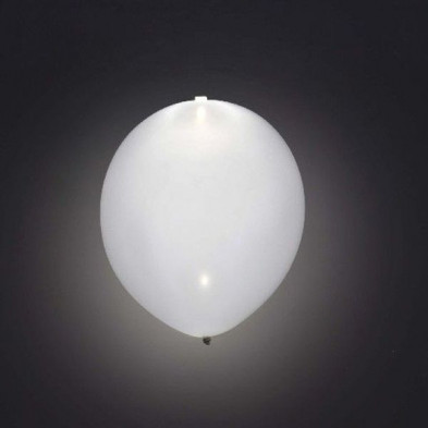 Imagen globos latex con led blanco 5u