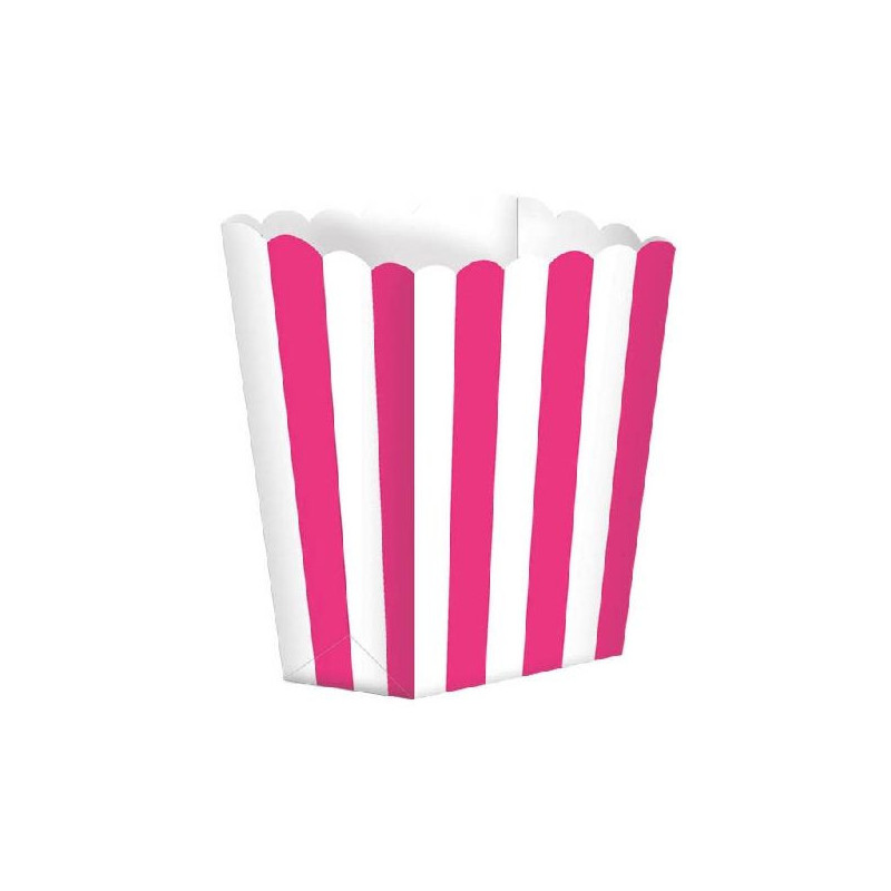 Imagen bolsa candy buffet popcorn carton rosa 5 uni pack