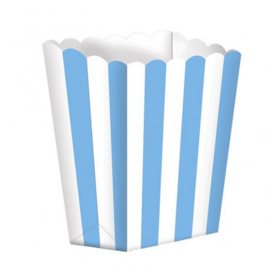 Imagen bolsa candy buffet popcorn carton azul 5 uni pack