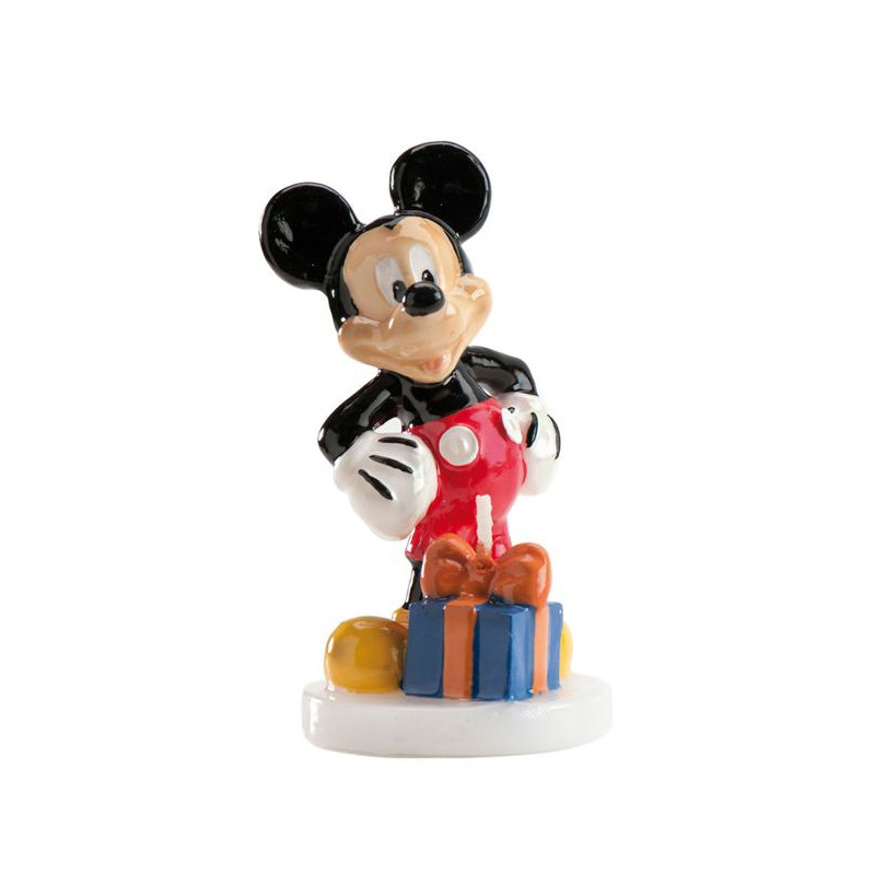 Imagen vela 3d cumpleaños mickey 8cm