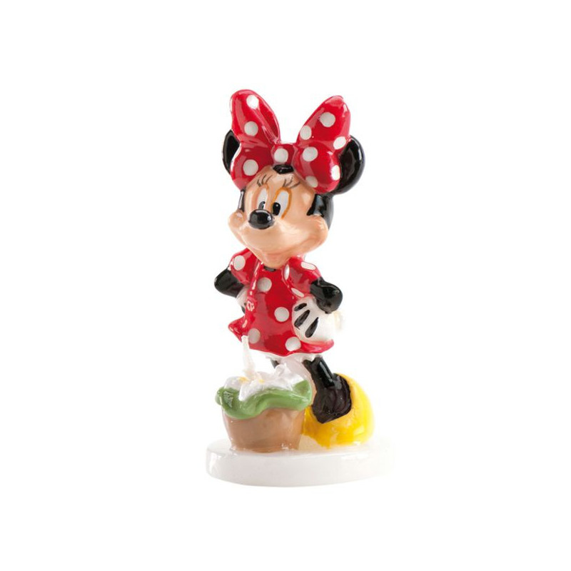 Imagen vela 3d cumpleaños minnie 8cm