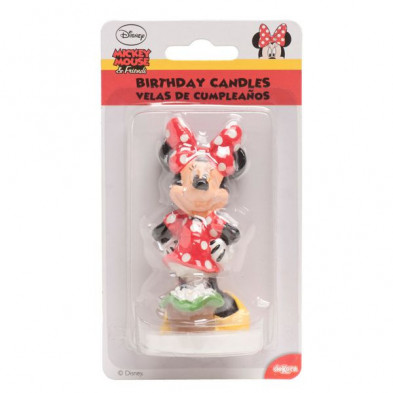 imagen 4 de vela 3d cumpleaños minnie 8cm