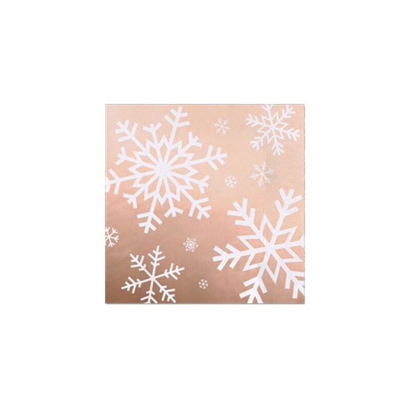 Imagen servilleta doble capa 33x33cm rosa oro decorad 30u Imagen servilleta doble capa 33x33cm rosa oro decorad 30u