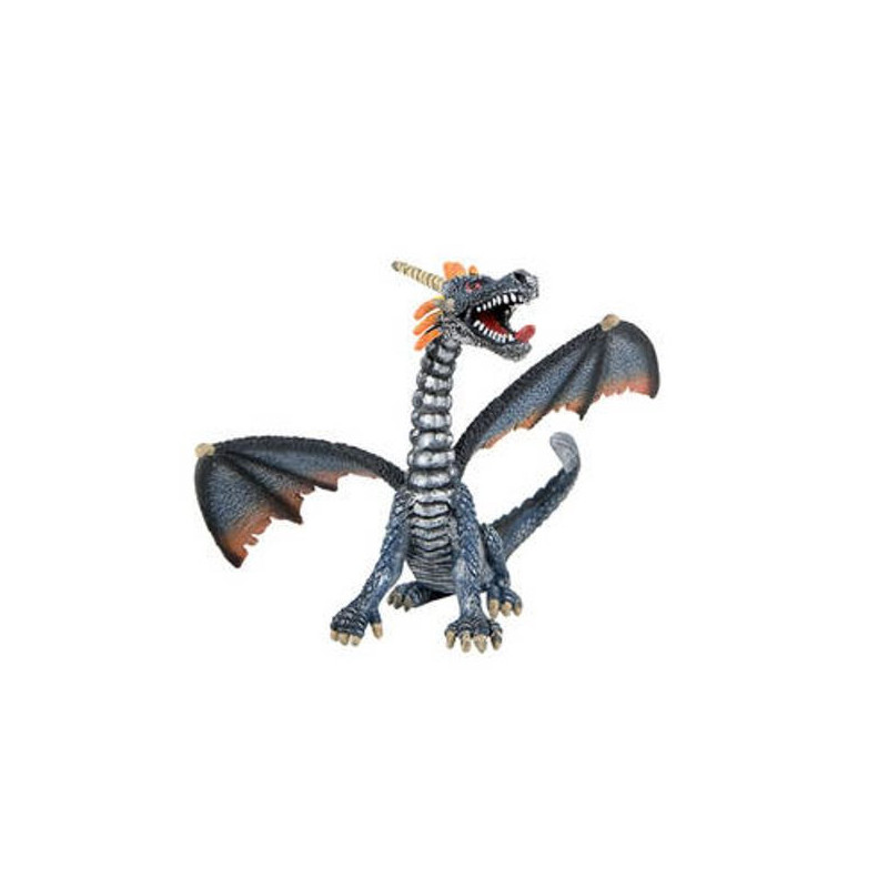 Imagen dragon sentado gris 11cm